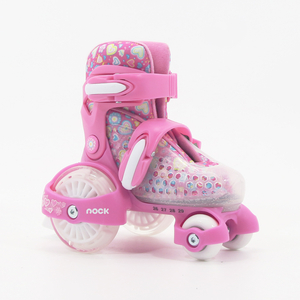 Patines de patines de patines de patas quirúrgicas ajustables duros con ruedas intermitentes para niños
