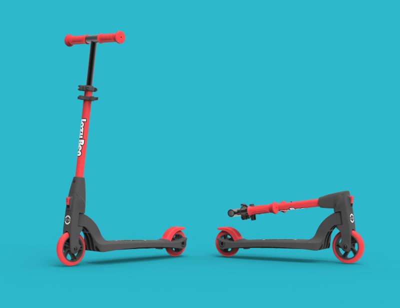 2 ruedas intermitentes scooter de niño plegable